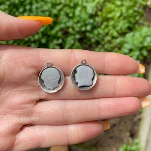 Darling Pair of Sterling Silver Baby Charms